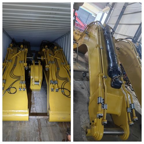 Aktueller Firmenfall über Standardausleger für Cat352