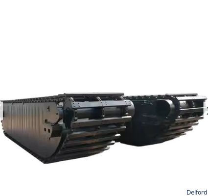 Customizable Pontoon Amphibious Excavator Undercarriage For 5-30 Ton Swamp