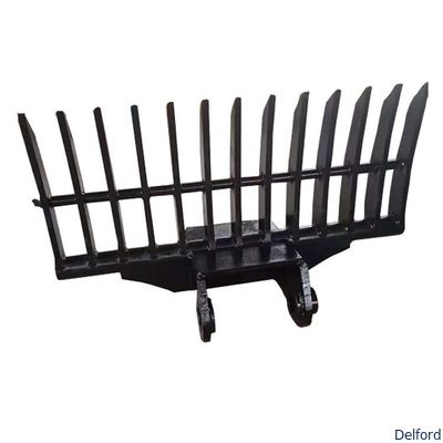 OEM Customizable High Quality Excavator Rake Attachment Skid Steer Loader Compatible