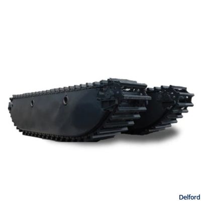 SANY SY135C Amphibious Excavator Pontoon Floating Undercarriage For Swamp