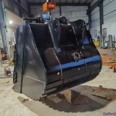 Customized Abrasion Resistant Excavator Bucket 2.61 Cubic Meter For Caterpillar CAT 349