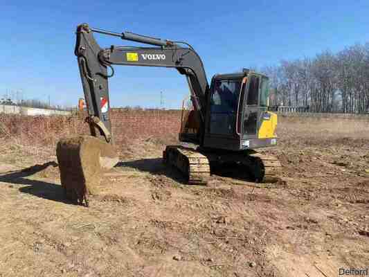 Used  Excavator Original  EC75D 7.5 Ton Hydraulic Crawler Digger With AC Cab For Sale