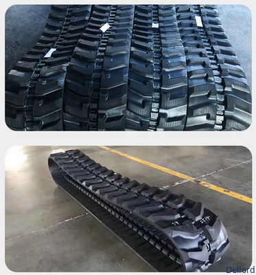 OEM Crawler Rubber Track 400*72.5*74 for Excavator Rubber Crawler Belt Block Excavator Accessories