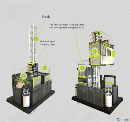 ZOOMLION Aurora Green 1/20 Scale Collectible Construction Hoist Diecast Alloy Model