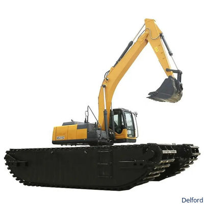 Customized Amphibious Excavator Pontoons Floating For 7-50 Ton Swamp Buggy