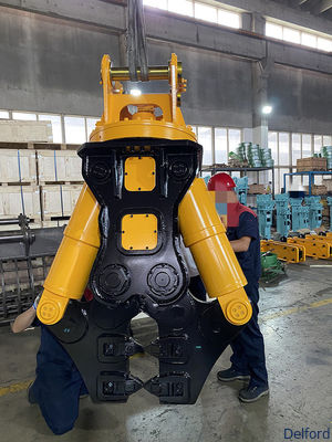 Double Cylinder Excavator Shear Metal Scrap Concrete Building Demolition Attachment