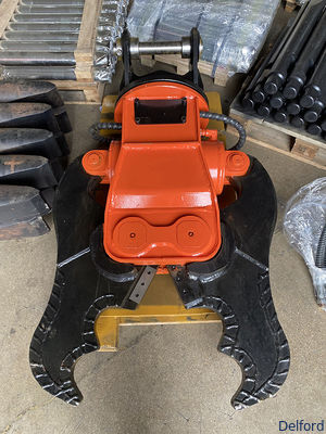 Double Cylinder Excavator Shear Metal Scrap Concrete Building Demolition Attachment