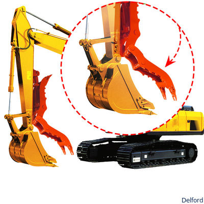 Mini Excavator Hydraulic Power Thumb Bucket Attachment Q345B Steel Excavator Parts