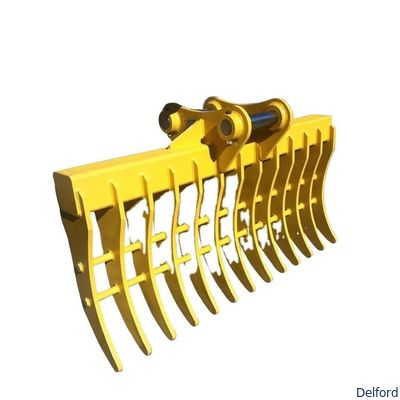 Heavy Duty 1-100 Ton Excavator Rake Attachment Land Clearing Stick Root Brush