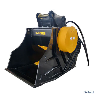 Rock Crush Excavator Attachments Concrete Crusher Bucket 20 Ton