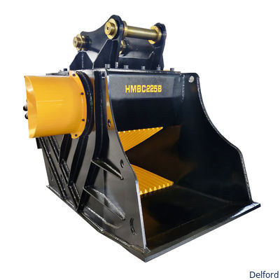 Rock Crush Excavator Attachments Concrete Crusher Bucket 20 Ton