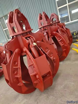 5 Tonne Excavator Attachments Electro Rotating Hydraulic Grab Bucket