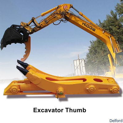 Customizable Mini Excavator Attachments Hydraulic Thumb Grapple Q345B NM400