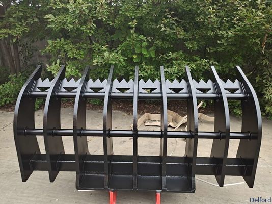 Customizable Excavator Rake Bucket For Land Clearing Soil Preparation