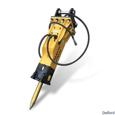 OEM Hydraulic Rock Breaker Excavator Attachments 20CrMo Steel Customizable