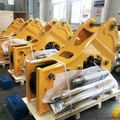 OEM Hydraulic Rock Breaker Excavator Attachments 20CrMo Steel Customizable
