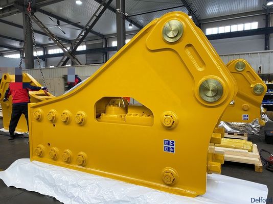 OEM Hydraulic Rock Breaker Excavator Attachments 20CrMo Steel Customizable