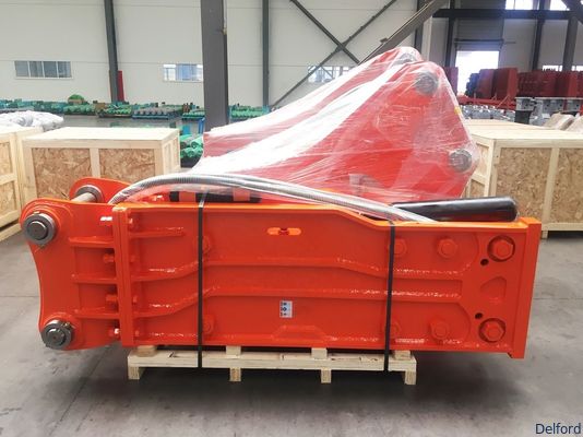 OEM Hydraulic Rock Breaker Excavator Attachments 20CrMo Steel Customizable