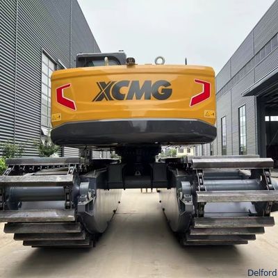 Universal Amphibious Excavator Pontoon for Swamp Canal Digging