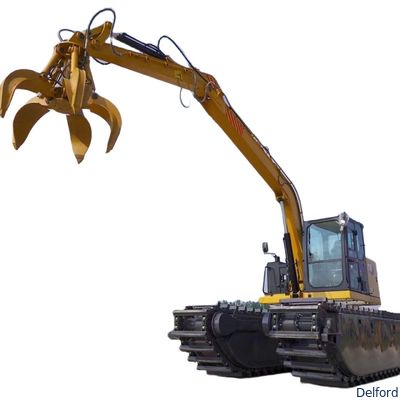 Dredge Amphibious Excavator Undercarriage Pontoon Floating Corrosion Resistant