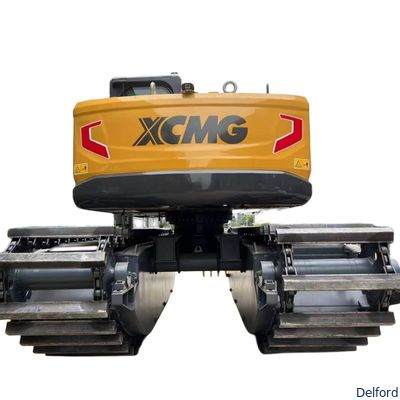 Dredge Amphibious Excavator Undercarriage Pontoon Floating Corrosion Resistant