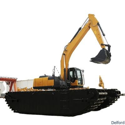 20 Ton Amphibious Excavator Pontoon Undercarriage for Swamp Marsh Floating