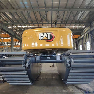 20 Ton Amphibious Excavator Pontoon Undercarriage for Swamp Marsh Floating