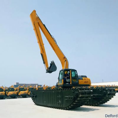 20 Ton Amphibious Excavator Pontoon Undercarriage for Swamp Marsh Floating