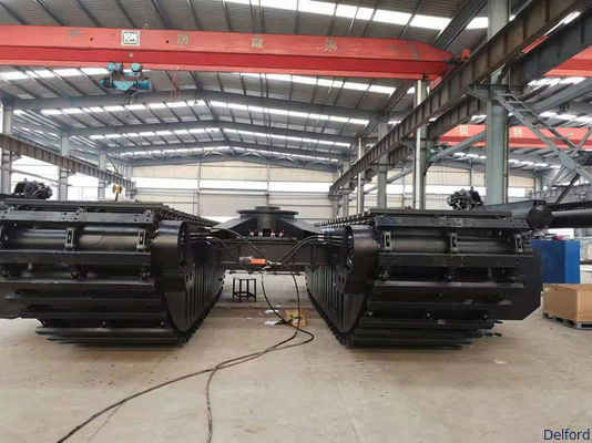 Customizable Pontoon Amphibious Excavator Undercarriage For 5-30 Ton Swamp