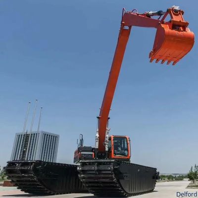 20 Ton Amphibious Excavator Swamp Buggy For Wetland Digging