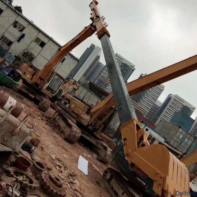 Excavator Long Reach Boom Clamshell Telescopic Arm 35 Ton For Excavator Parts