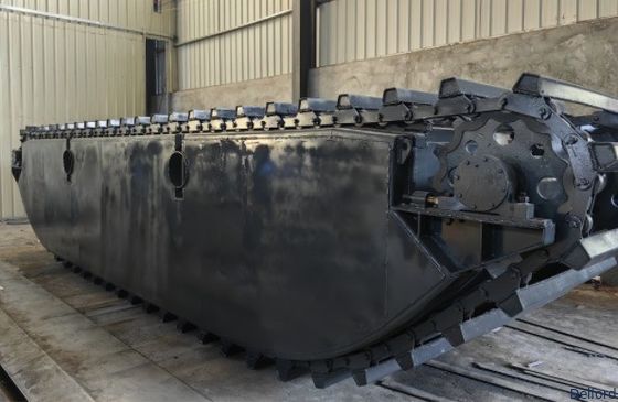 Q355B Floating Pontoon Undercarriage For 6-50T Amphibious Excavator