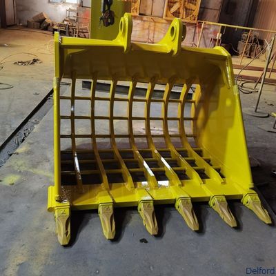 Heavy Duty Excavator Rock Sieve Bucket Skeleton Grid Screening Construction Attachment