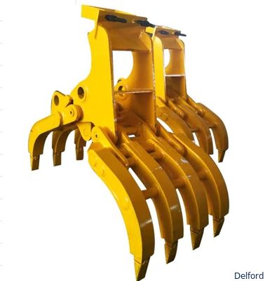Factory Customized Multifunctional Timber Gripper Hydraulic Claw Rock Grapple Excavator Log Grapple Wood Grabber