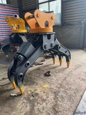 Factory Customized Multifunctional Timber Gripper Hydraulic Claw Rock Grapple Excavator Log Grapple Wood Grabber