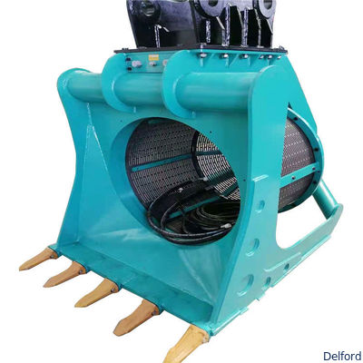 Soil Sand Gravel Roll Screen Bucket 360 Rotary Screening Bucket for Excavator