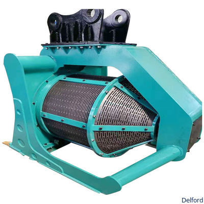 Soil Sand Gravel Roll Screen Bucket 360 Rotary Screening Bucket for Excavator