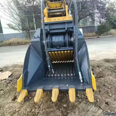 Excavator Hydraulic Crusher Bucket for Rock Stone Concrete Crushing Demolition Recycling
