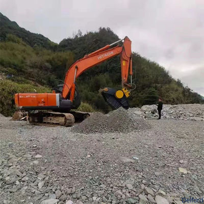Excavator Hydraulic Crusher Bucket for Rock Stone Concrete Crushing Demolition Recycling