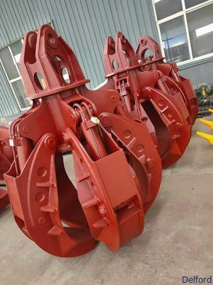 5 Ton Multi Functional Electro Hydraulic Rotating Grab Bucket Excavator Crane Attachment