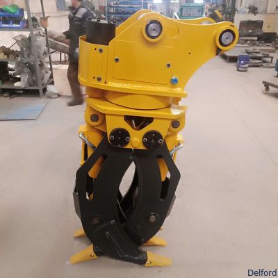 Hydraulic 360 Rotary Excavator Log Grab Customizable 1-80 Ton