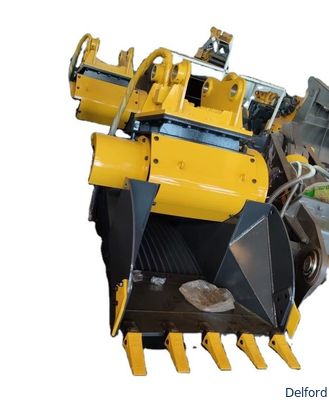Excavator Crusher Bucket Rock Crushing Attachment for 12-30 Ton Excavators Heavy Duty