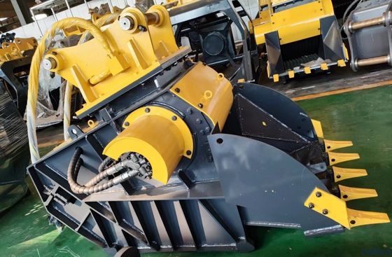 Excavator Crusher Bucket Rock Crushing Attachment for 12-30 Ton Excavators Heavy Duty