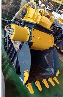 Excavator Crusher Bucket Rock Crushing Attachment for 12-30 Ton Excavators Heavy Duty