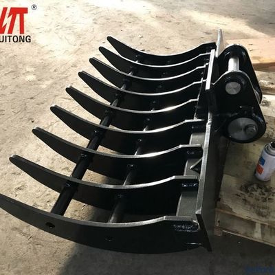 OEM Customizable High Quality Excavator Rake Attachment Skid Steer Loader Compatible