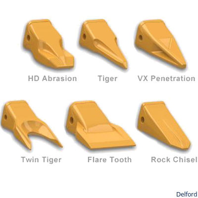 Removable Steel Excavator Bucket Tooth Replacement Parts HRC55-60