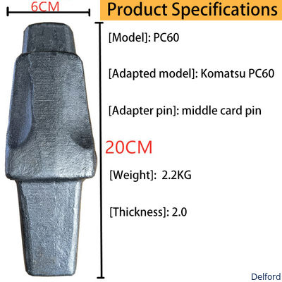 Forged Bolt On Rock Bucket Teeth for Komatsu PC60 PC60-7 PC60-8 Excavator