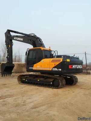 Reliable Used Hyundai R220-9S Excavator 22 Ton Heavy Equipment Machine For Sale