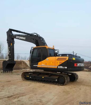 Reliable Used Hyundai R220-9S Excavator 22 Ton Heavy Equipment Machine For Sale
