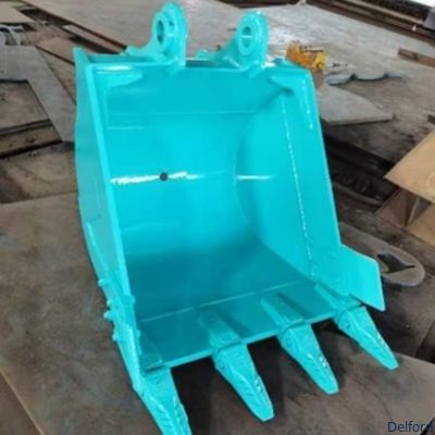 Q355B Q690 Kobelco SK125 Excavator Crushing Bucket Customized